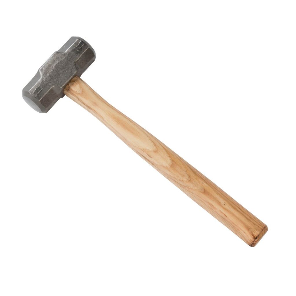 sledge hammer with wooden handle